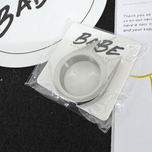 Babe Co Spicy Kitty Ring 9 Silver Stainless Statement Punk Protection Defense